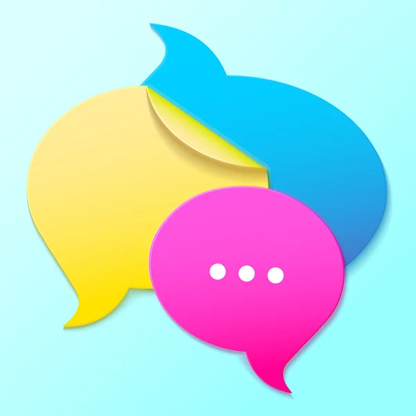 Message icon. sticker speech bubbles. — Stock Vector