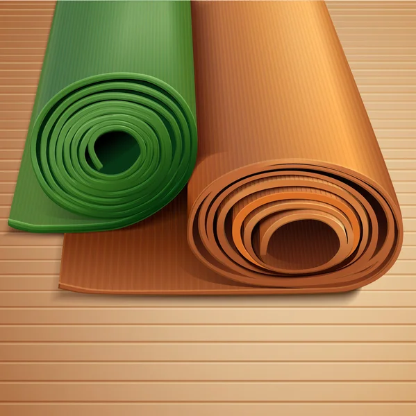 Tapis de yoga. Illustration vectorielle — Image vectorielle