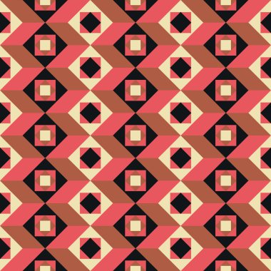 Geometrik soyut dikişsiz desen