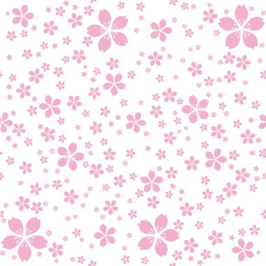 Pembe çiçekler pürüzsüz desen