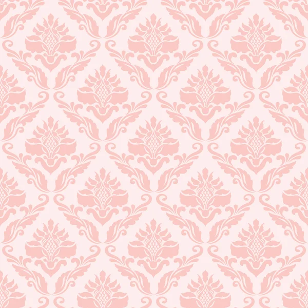 Classic wallpaper in pink — Stock Vector