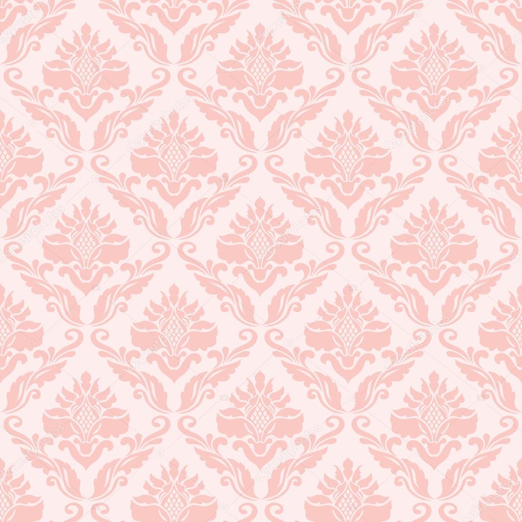 Classic wallpaper in pink