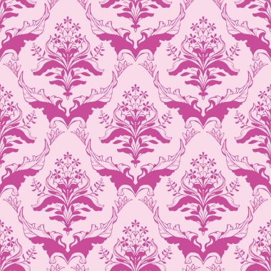 Pembeli klasik çiçekli damask duvar kağıdı