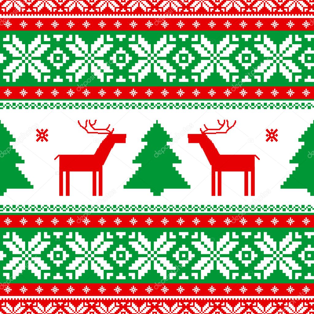 Christmas knitted background