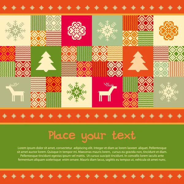 Plantilla de banner de Navidad — Vector de stock