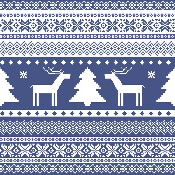 Dikişsiz örgü Noel desen