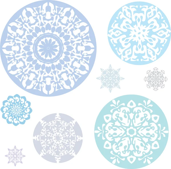 Snowflakes set — Stock Vector