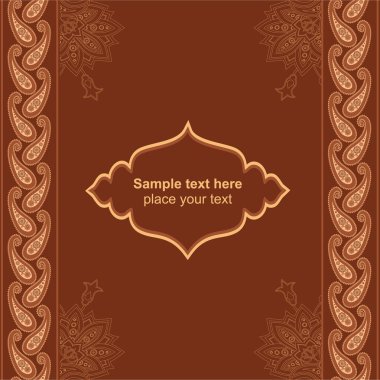 Dekoratif desenli davetiye