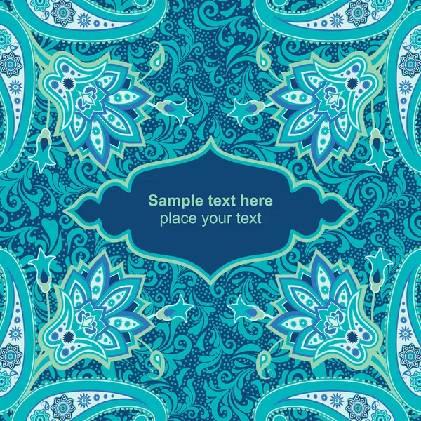 Mavi süs çiçek kartı