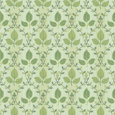 yeşil yaprakları Dikişsiz dekoratif desen