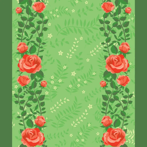 Rose floral background — Stock Vector