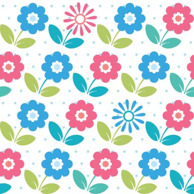 renkli çiçek deseni