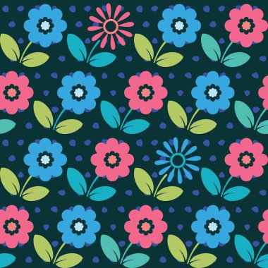 sevimli çiçek deseni