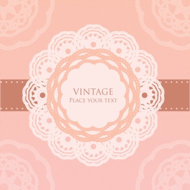 Vintage kartı şablonu