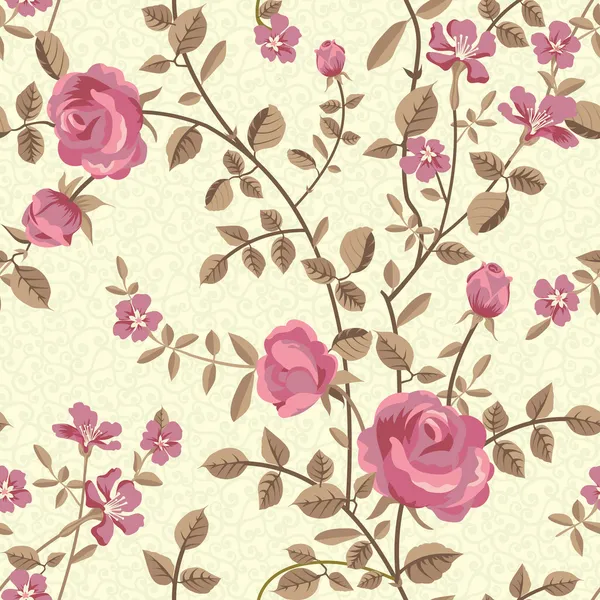 çiçek gül çiçek seamless modeli