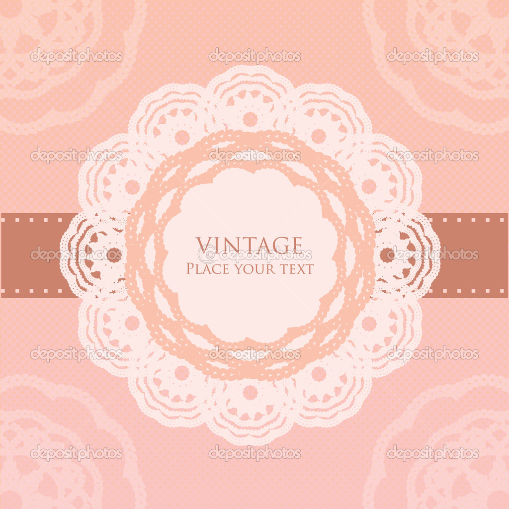 Vintage card template