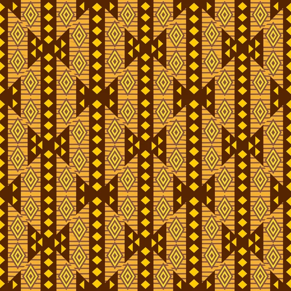 Diseño textil africano ornamental sin costura fondo — Vector de stock