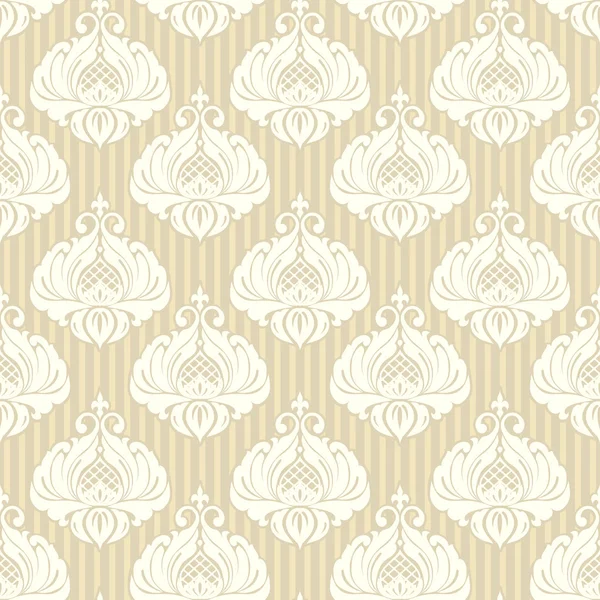 Classic ornamental wallpaper, vector seamless pattern — Stock Vector