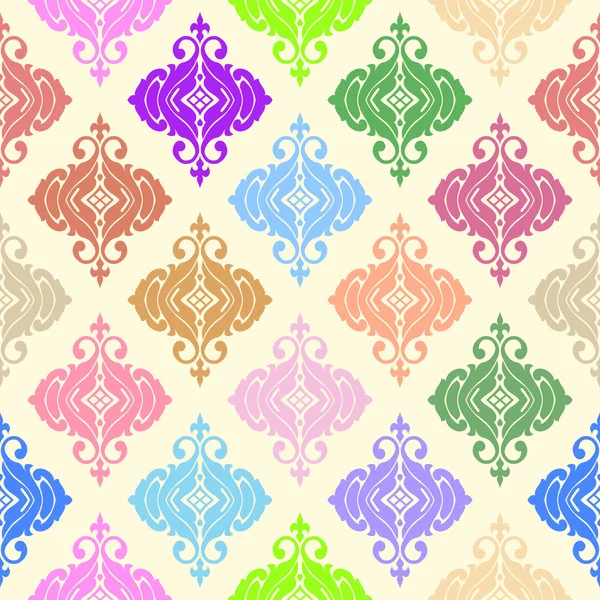 Fondo inconsútil ornamental colorido — Vector de stock