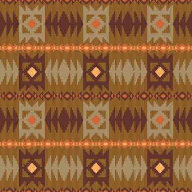 etnik tarzda geometrik desen