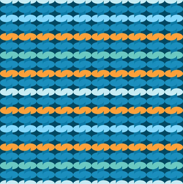 Motif textile en bleu — Image vectorielle