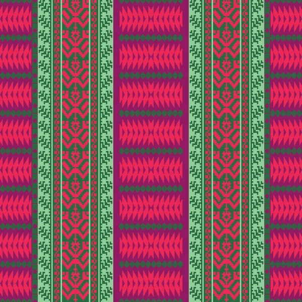 Patrón textil étnico — Vector de stock