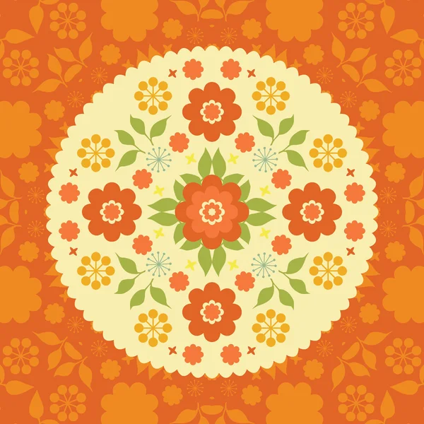 Fleurs colorées fond floral — Image vectorielle