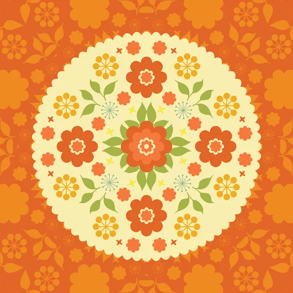 Flores coloridas fondo floral — Vector de stock