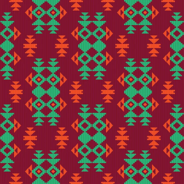 民族の織物のパターン — ストックベクタ