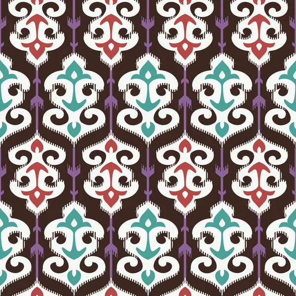 Oriental fabric ornament — Stock Vector