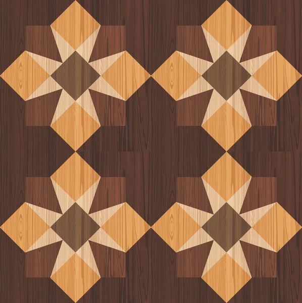 Mosaico de madera — Vector de stock
