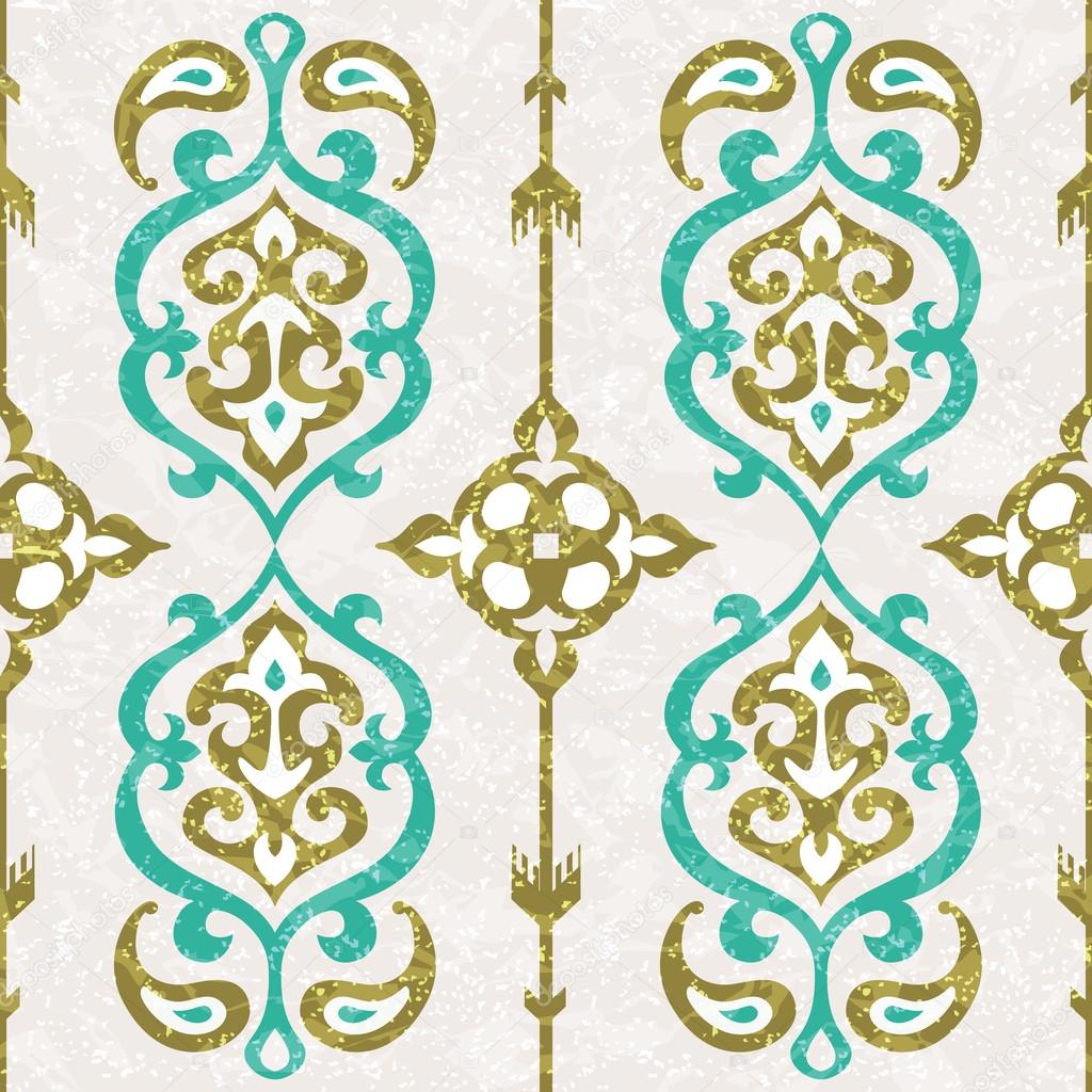 Ornamental seamless pattern in oriental style