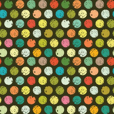 Renkli Daireler soyut Dikişsiz desen