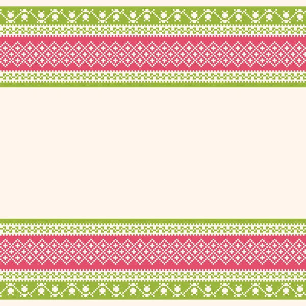 Fondo ornamental bordado — Vector de stock