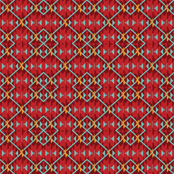 Red carpet abstracte geometrische patroon — Stockvector