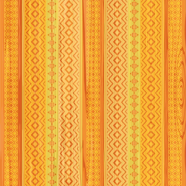 エスニック ・ スタイルで縞模様の装飾的なパターン — ストックベクタ