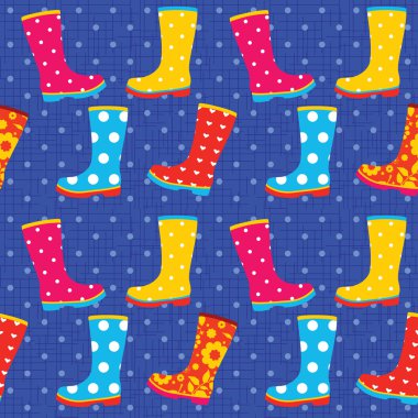 renkli lastik çizme ile Seamless Modeli