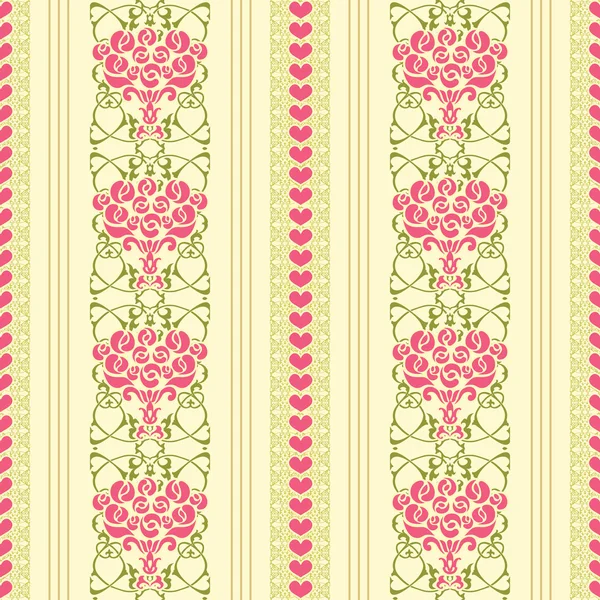 Fondo de pantalla floral con rosas — Vector de stock