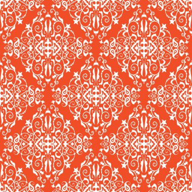 Kırmızı dekoratif desen