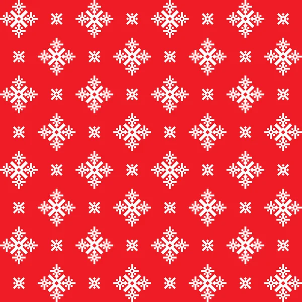 Kırmızı kar taneleri Noel arka plan deseni