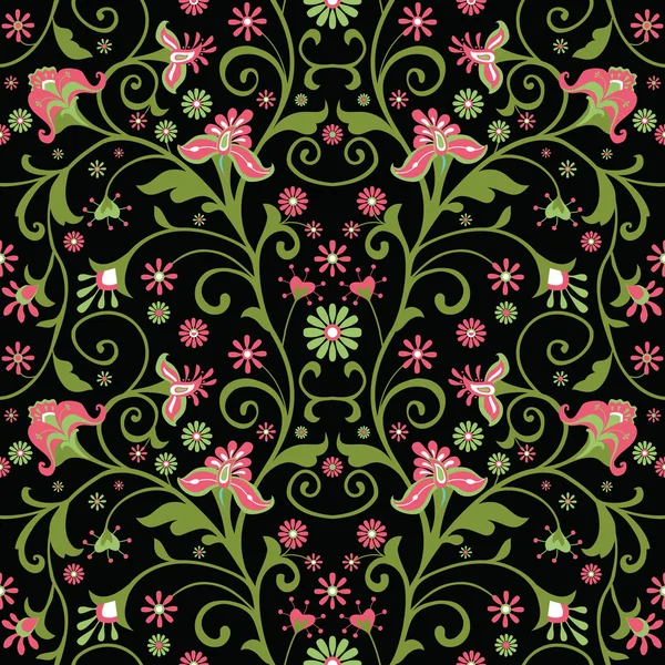 Patrón floral — Vector de stock