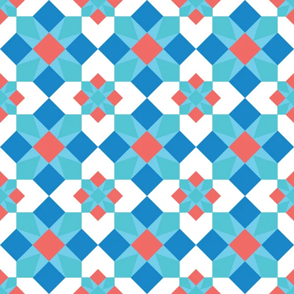Mosaik bakgrund seamless mönster — Stock vektor