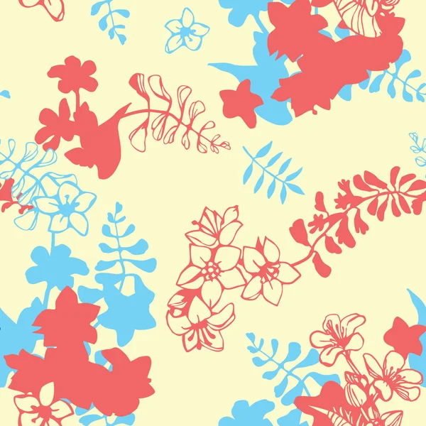 Motif floral abstrait — Image vectorielle