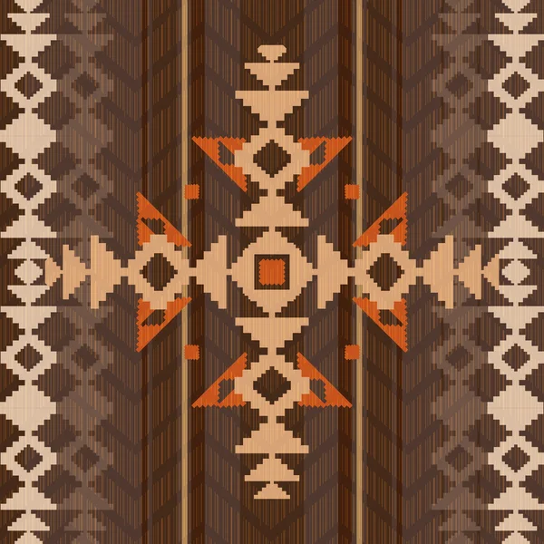 Ornement ethnique de style aztèque — Image vectorielle