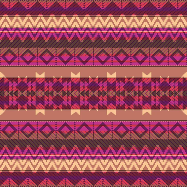 Patrón ornamental textil étnico — Archivo Imágenes Vectoriales
