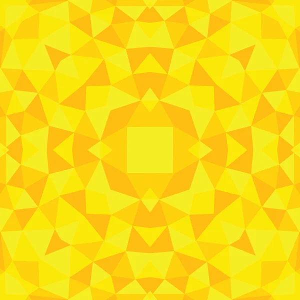 Fondo abstracto de triángulos amarillos — Vector de stock
