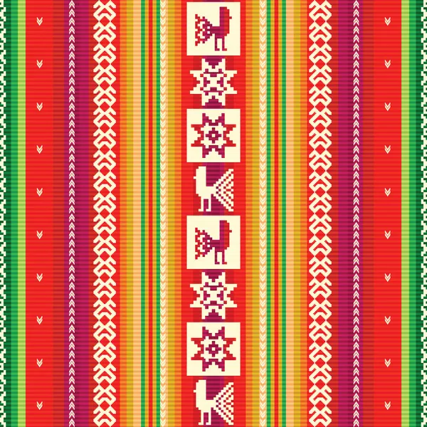 Güney Amerika renkli kumaş deseni