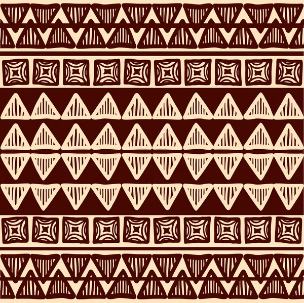 Striped tribal ornamental pattern — Stock Vector