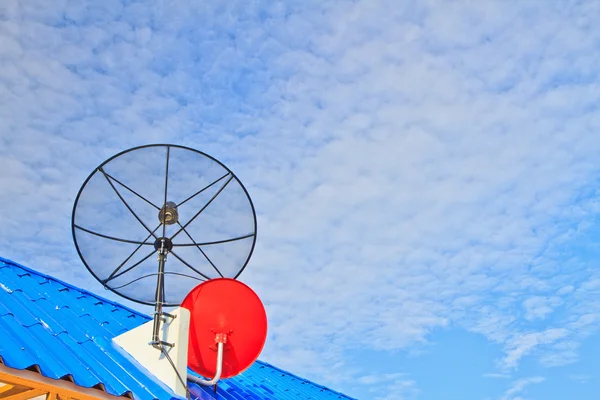 Antena satélite — Fotografia de Stock