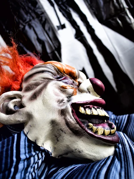 Страшный клоун — стоковое фото